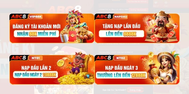 Siêu khuyến mãi đăng ký ABC8 độc quyền